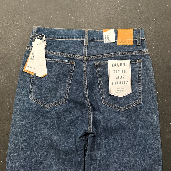 NWT DUER Women's Loose Straight in Medium Blue - Size 27" Waist x 32" Inseam - Picture 14 of 16